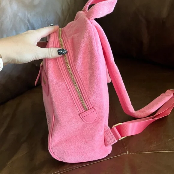 Juicy Couture Pink Suede Backpack - Picture 4 of 8